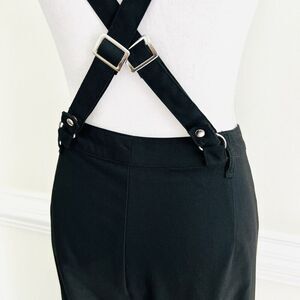 Hot Topic Black Suspender Trousers